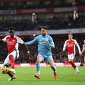 Bukayo Saka (stânga) a deschis scorul pentru Arsenal, contra lui Nottingham Forest / Foto: GettyImages