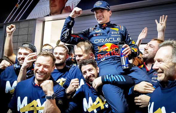 M4X Verstappen, campion a PATRA oară în Formula 1! Mercedes câștigă cursa, dar petrecerea e în garajul Red Bull: spectacol grandios pe străzile din Las Vegas