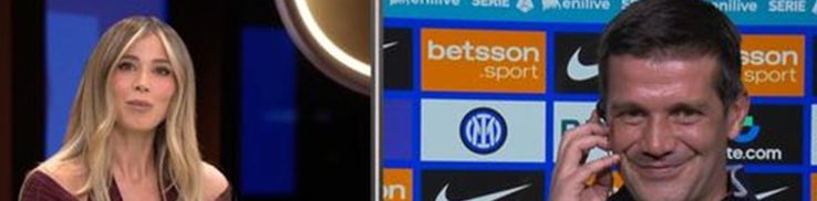 Diletta Leotta și Cristi Chivu, după Inter - AC Milan 0-1