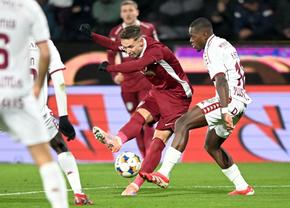 Iată echipa care l-a urmărit pe Louis Munteanu în CFR Cluj - Rapid! Antrenorul a fost în tribune