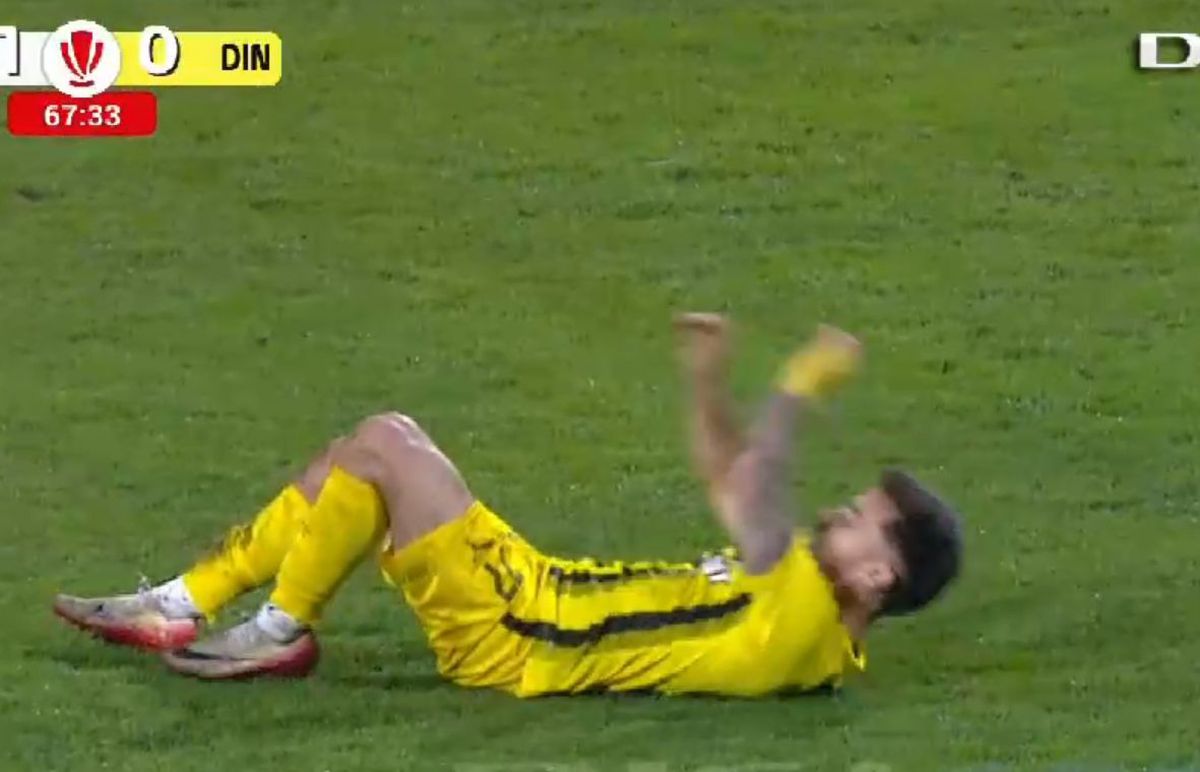 Încă o lovitură pentru Dinamo! S-a accidentat la Botoșani și a urlat de durere