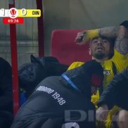 Danny Armstrong s-a accidentat în FC Botoșani - Dinamo // FOTO: captură Digi Sport