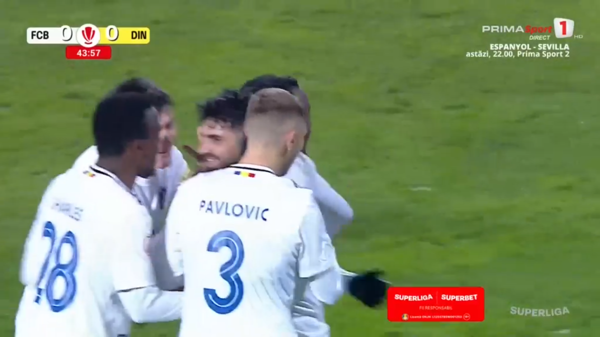 Golul lui Mailat din Botoșani - Dinamo