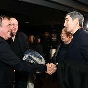 Victor Pițurcă s-a salutat cordial cu Gică Hagi, sub privirile lui Adrian Bumbescu