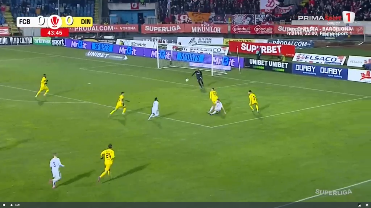 Golul lui Mailat din Botoșani - Dinamo