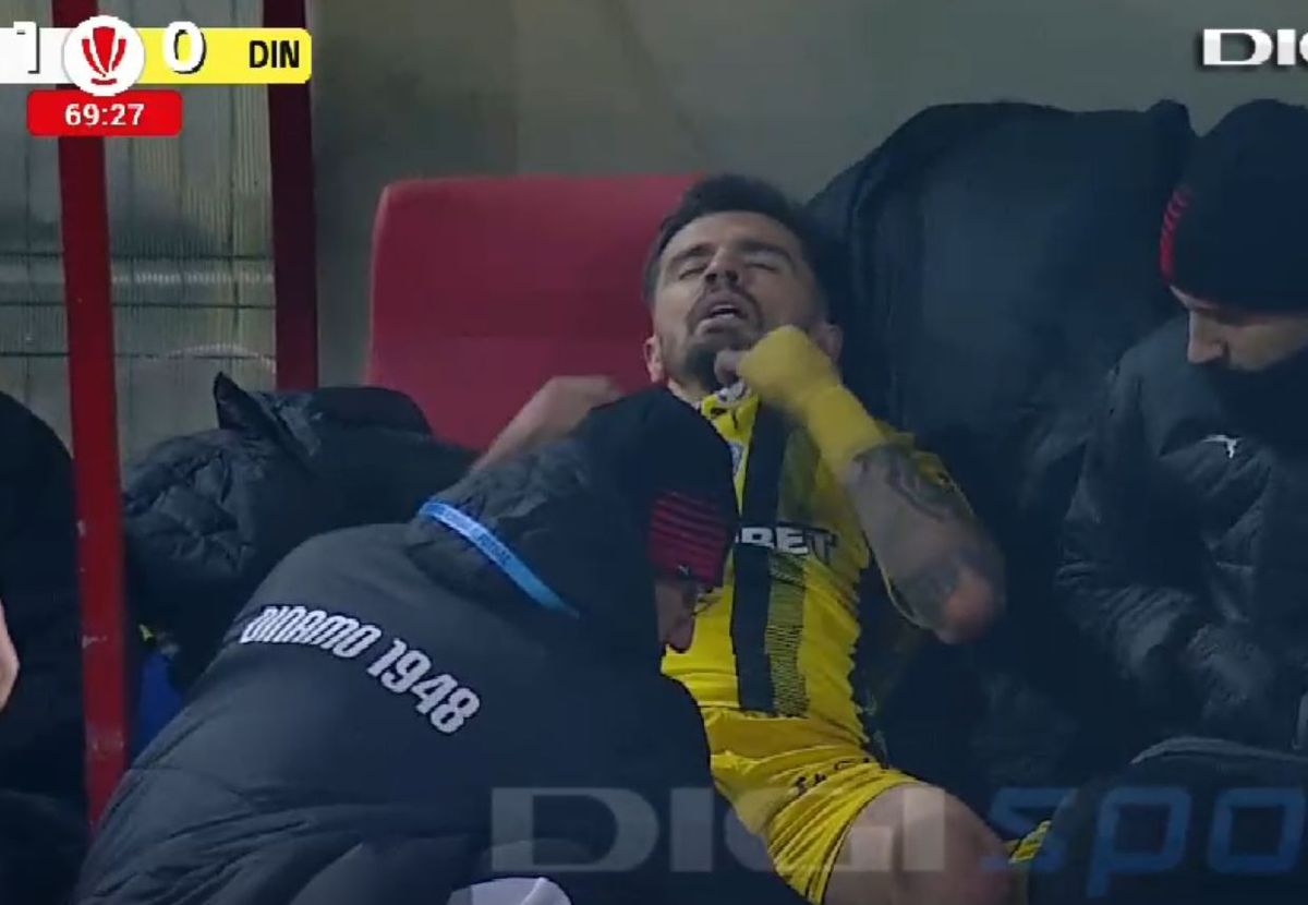 Încă o lovitură pentru Dinamo! S-a accidentat la Botoșani și a urlat de durere