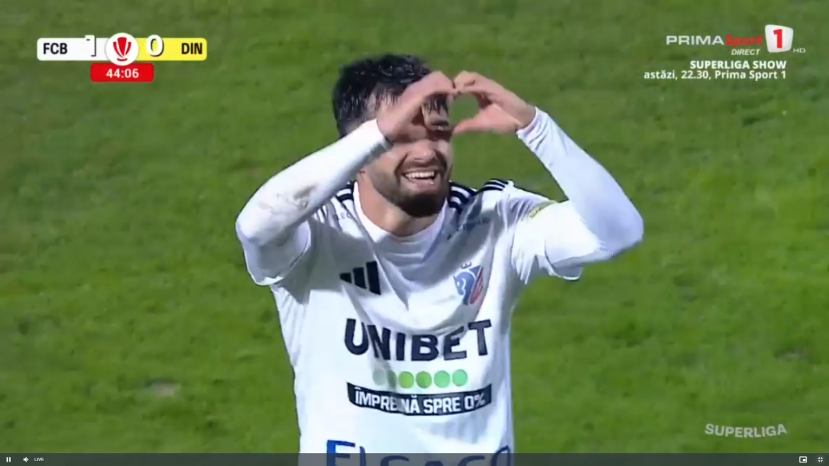 Golul lui Mailat din Botoșani - Dinamo