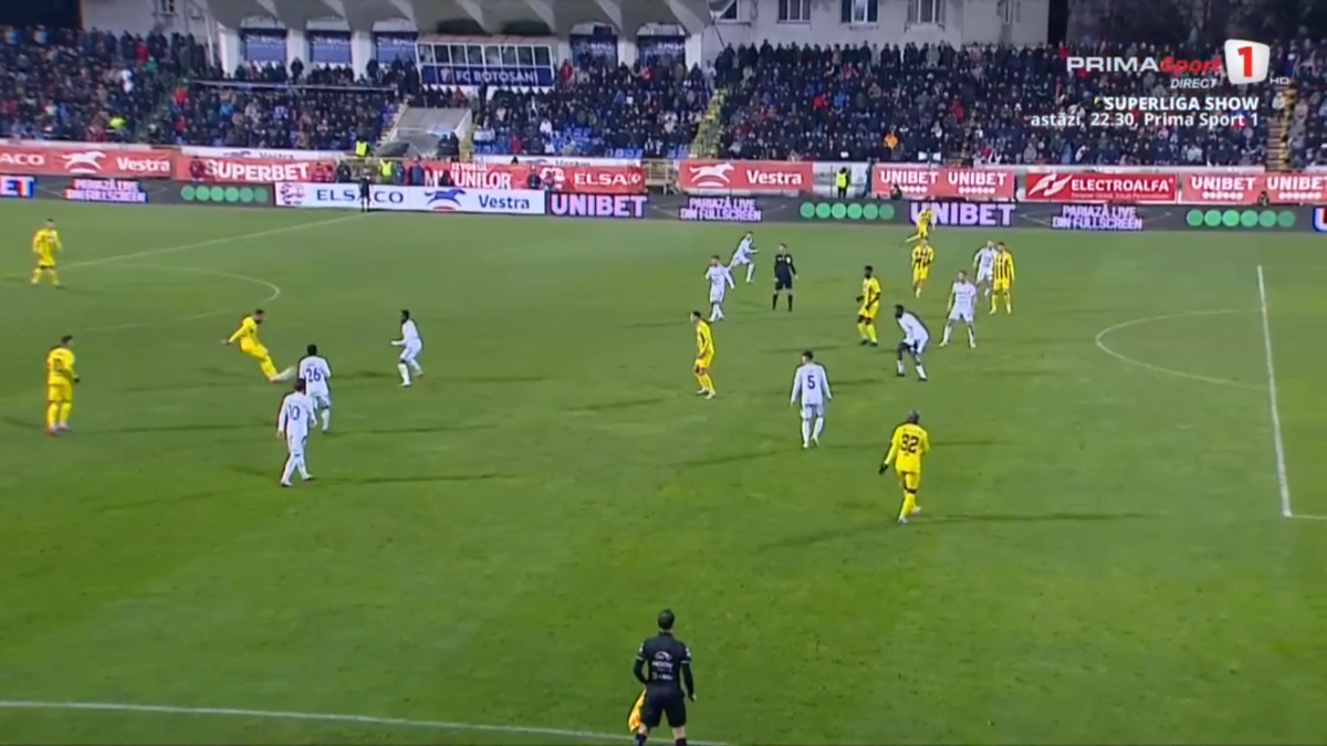 Golul marcat de Opruț în Botoșani - Dinamo
