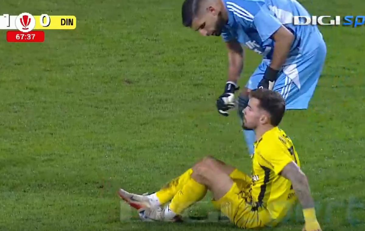 Încă o lovitură pentru Dinamo! S-a accidentat la Botoșani și a urlat de durere