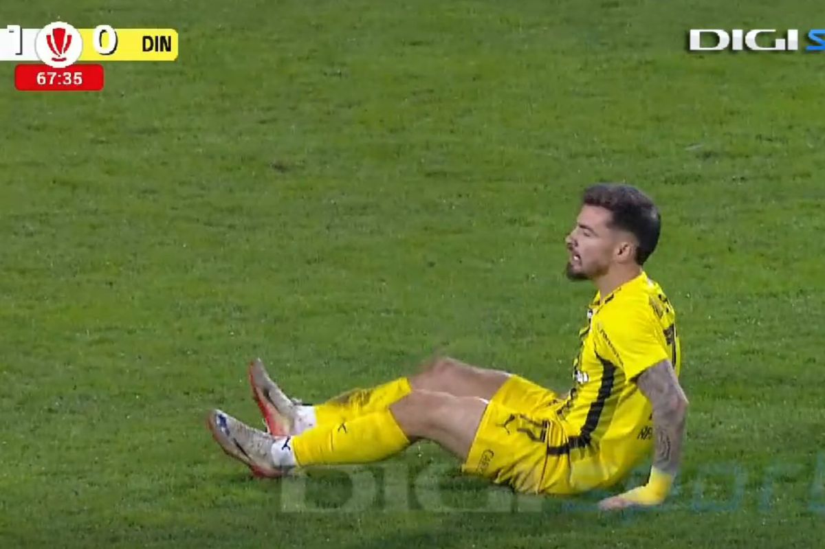 Încă o lovitură pentru Dinamo! S-a accidentat la Botoșani și a urlat de durere