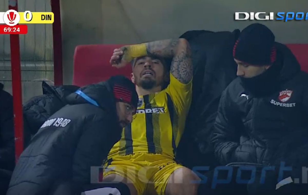 Încă o lovitură pentru Dinamo! S-a accidentat la Botoșani și a urlat de durere