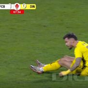 Danny Armstrong s-a accidentat în FC Botoșani - Dinamo // FOTO: captură Digi Sport