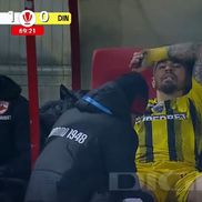 Danny Armstrong s-a accidentat în FC Botoșani - Dinamo // FOTO: captură Digi Sport