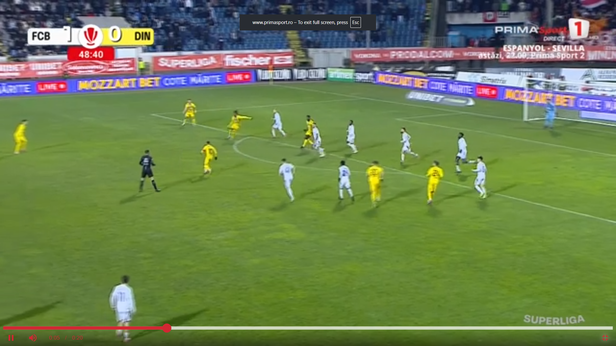 L-a exasperat pe Zeljko Kopic în Botoșani - Dinamo » S-a făcut de râs de două ori în 4 minute