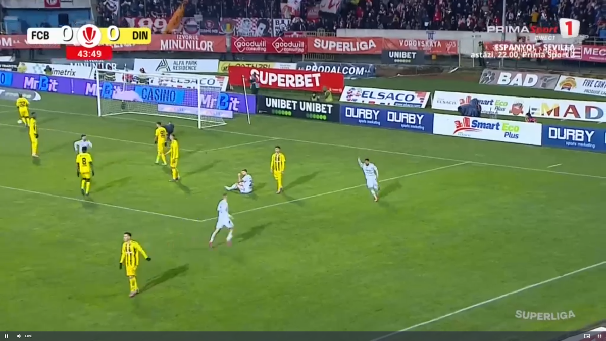 Golul lui Mailat din Botoșani - Dinamo