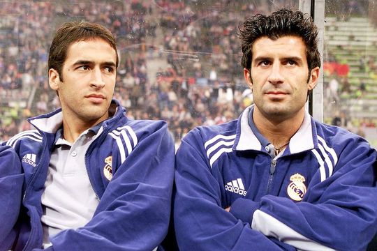Luis Figo, în dreapta, alături de Raul Gonzalez // foto: Imago Images