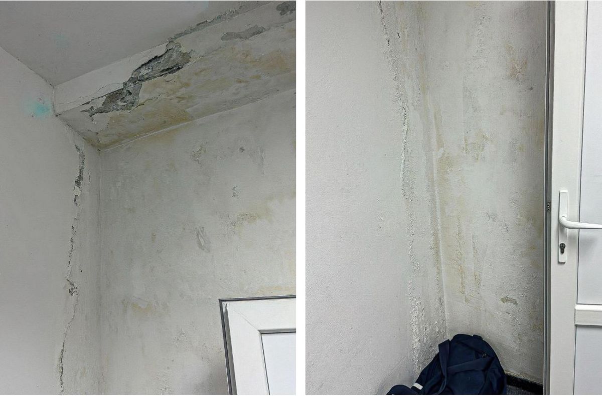 Imagini deplorabile cu stadionul unei echipe de tradiție, aflată pe val » Vestiarul stă să cadă, iar antrenorul n-a mai suportat