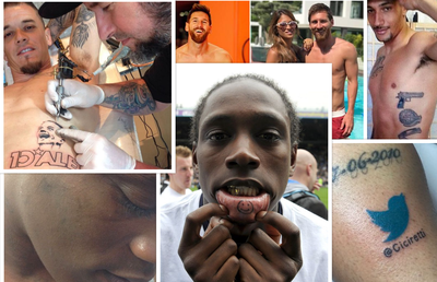 Ce-a fost în mintea lor?! Cele mai ciudate tatuaje din lumea fotbalului! Cine și-a scris numele pe frunte + desenul intim ales de Messi