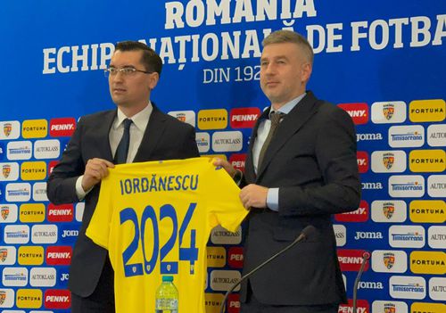Răzvan Burleanu, președintele FRF, și Edi Iordănescu (43 de ani), noul selecționer al României, au susținut o conferință de presă, la finalul ședinței Comitetului Executiv.