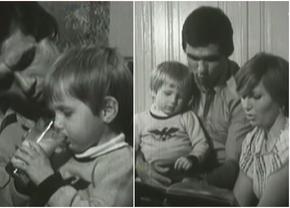 Imagini de colecție cu Edi și Anghel Iordănescu » Ce făcea actualul selecționer la vârsta de 3 ani