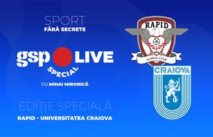 Rapid - Universitatea Craiova » Ambiții mari în lupta pentru play-off! Analizăm cu Marian Iancu și Adrian Iencsi la GSP Live Special