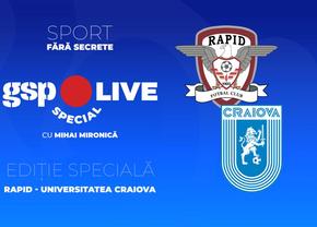 Rapid - Universitatea Craiova » Ambiții mari în lupta pentru play-off! Analizăm cu Marian Iancu și Adrian Iencsi la GSP Live Special