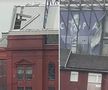 Ibrox Park, stadionul lui Rangers, serios afectat de furtuna Eowyn. Foto: X