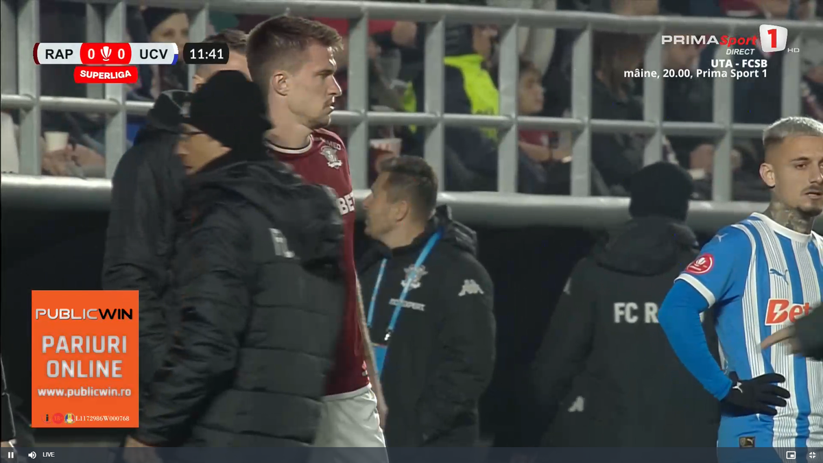 Jakub Hromada a părăsit terenul pe targă