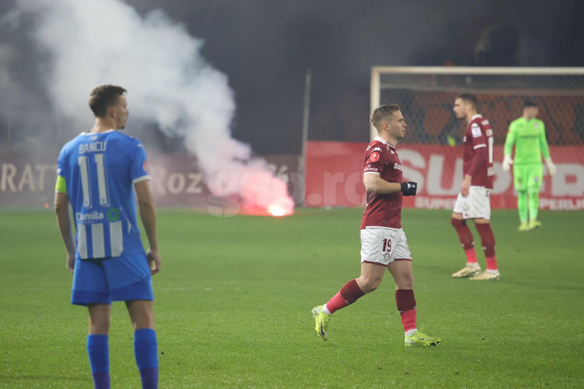Sfidarea continuă în Giulești » Ce riscă Rapidul din cauza incidentelor de la meciul cu Universitatea Craiova
