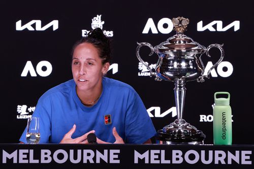 Madison Keys la conferința de presă FOTO Guliver/GettyImages