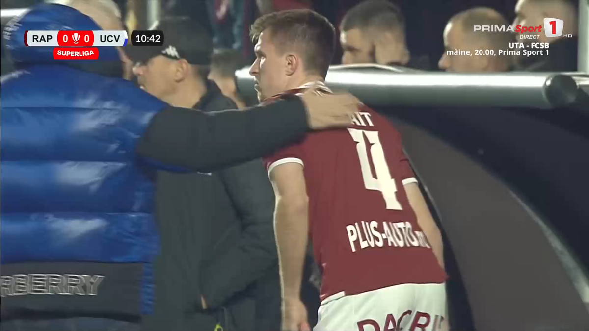 Jakub Hromada a părăsit terenul pe targă