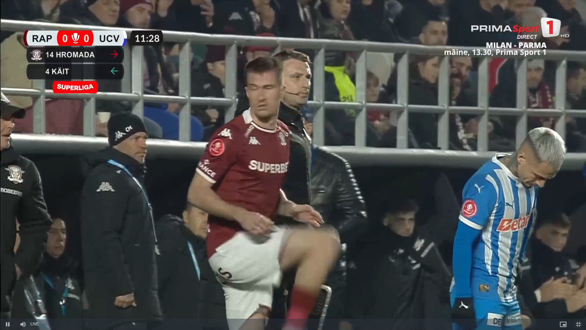 Jakub Hromada a părăsit terenul pe targă