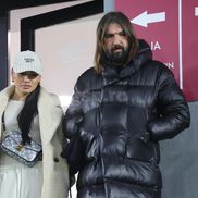 Dan Alexa și partenera, în Giulești la Rapid - Universitatea Craiova / FOTO: Ionuț Iordache (GSP.ro)