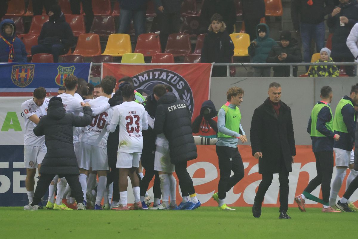 Nu s-a mai cenzurat! Cum a fost surprins Daniel Pancu, imediat după golul 4 din FCSB - CFR