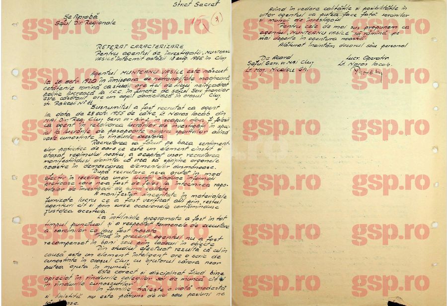 Stupoare în Arhivele Securității: marele Ștefan Kovacs a fost agentul secret „Vasile Munteanu” + „Este un tovarăș atașat colaborării”