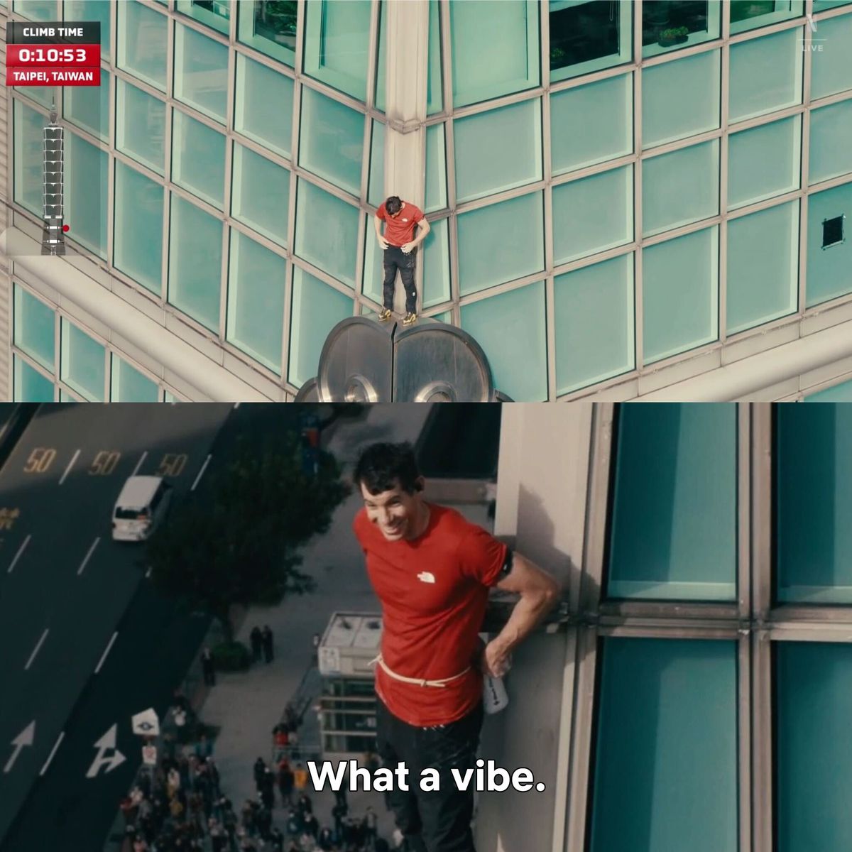 Performanță ULUITOARE! Cerul e limita » A reușit să escaladeze un zgârie-nori din Taiwan de 508 metri FĂRĂ coardă, în doar 95 de minute
