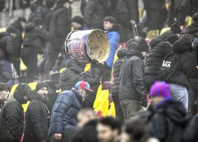 Scene nemaivăzute pe Arena Națională! » Peluza Nord FCSB nu a mai suportat umilința