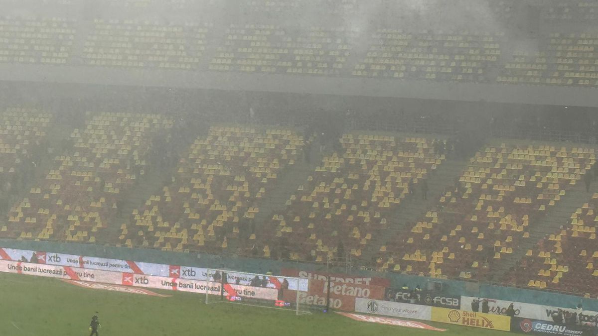 Ce a făcut Peluza Nord pe finalul meciului FCSB - CFR Cluj