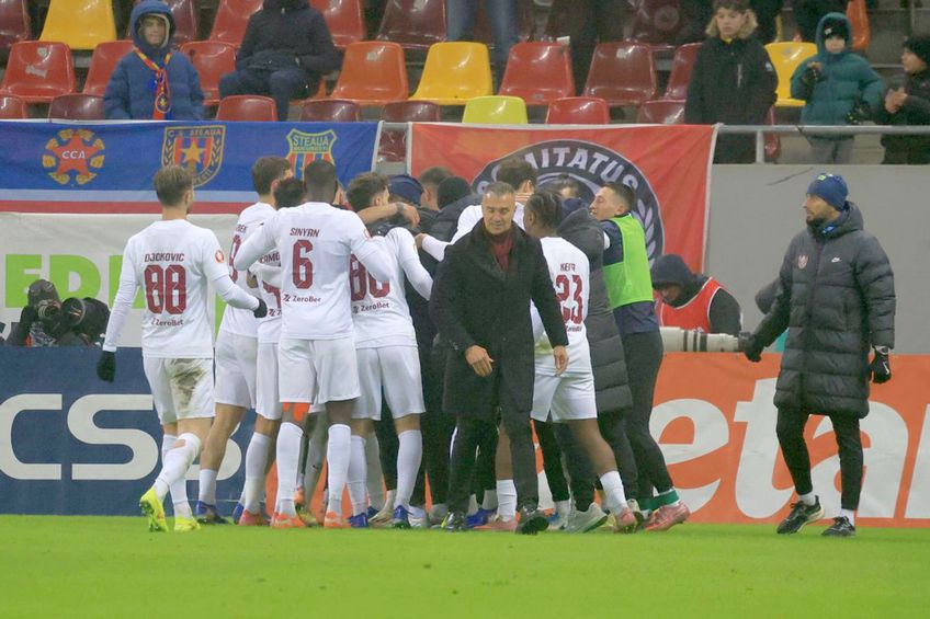 Daniel Pancu, explozie de bucurie în FCSB - CFR Cluj // FOTO: Ionuț Iordache (GSP.ro)