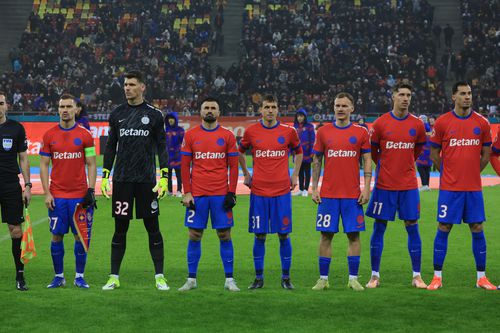 Olaru, Târnovanu, Crețu, Cisotti, Pantea, Miculescu și Andre Duarte la FCSB - CFR Cluj, 25 ianuarie 2026