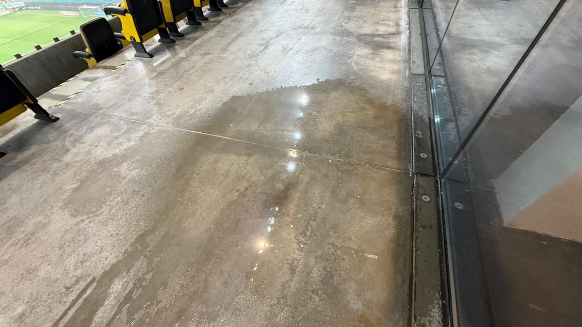 Plouă prin tavanul Arenei Naționale înainte de FCSB - CFR Cluj