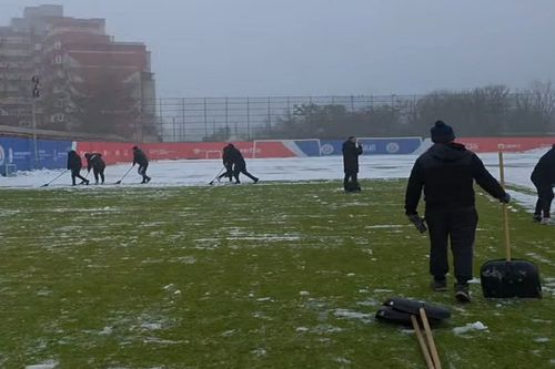 Fanii Oțelului s-au mobilizat înainte de meciul cu Csikszereda / foto: captură Facebook Oțelul Galați