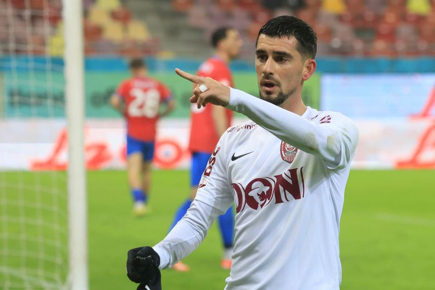 Meriton Korenica a reușit un gol superb în FCSB - CFR Cluj / Foto: Ionuț Iordache GSP