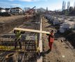 Stadiul lucrărilor la stadionul din Târgoviște în ianuarie 2020