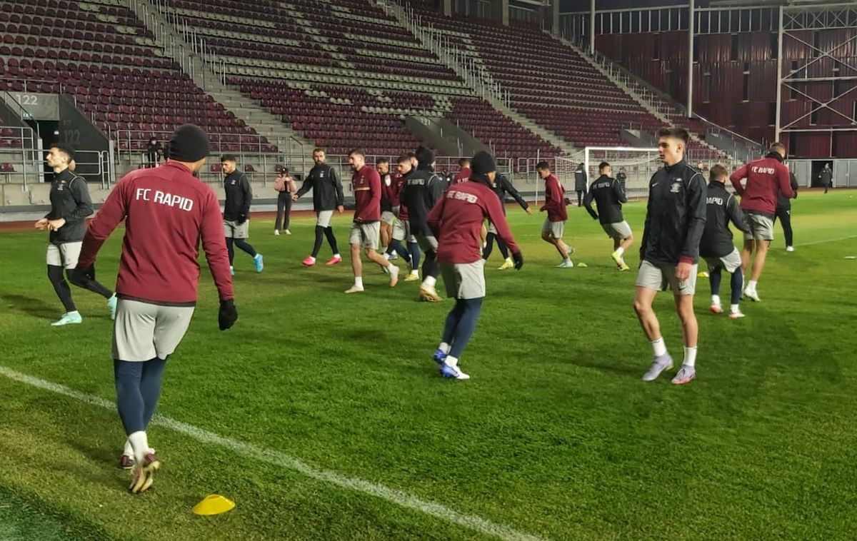 Primul antrenament pe noua arenă din Giulești » Mihai Iosif, entuziasmat: „Am revenit acasă!” + Nemulţumirea lui Săpunaru: „Ăsta e singurul regret”