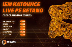 Turneul de CS:GO de la Katowice se îndreaptă spre semifinale! Streaming LIVE și zeci de speciale pe Betano