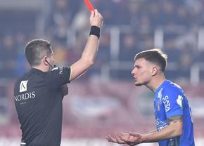 Căpușă, fotbalistul eliminat în Rapid - Chindia, îl acuză direct pe arbitrul Chivulete: „La ce să mă aștept când îmi spune asta înaintea meciului?”
