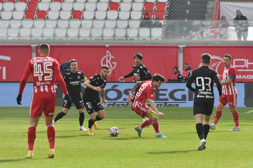 Sepsi Sfântu Gheorghe și Hermannstadt se duelează în primul meci al zilei din Superligă / foto: Bogdan Bălaș