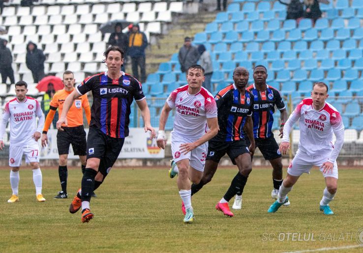 CSM Slatina - Oțelul 0-0 / Sursă foto: Facebook@ SC Oțelul Galați