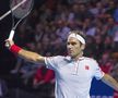 Spelndoare și eleganță. Roger Federer, executând reverul cu o mână / Sursă foto: Imago Images